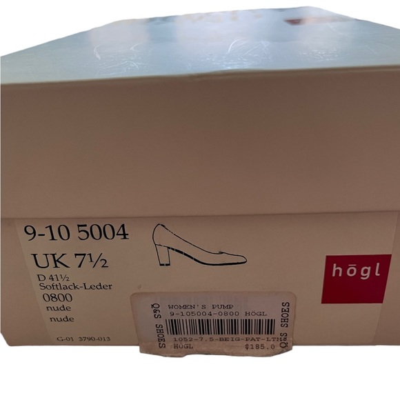 HOGL Beige Patent Leather Pumps - Picture 9 of 10